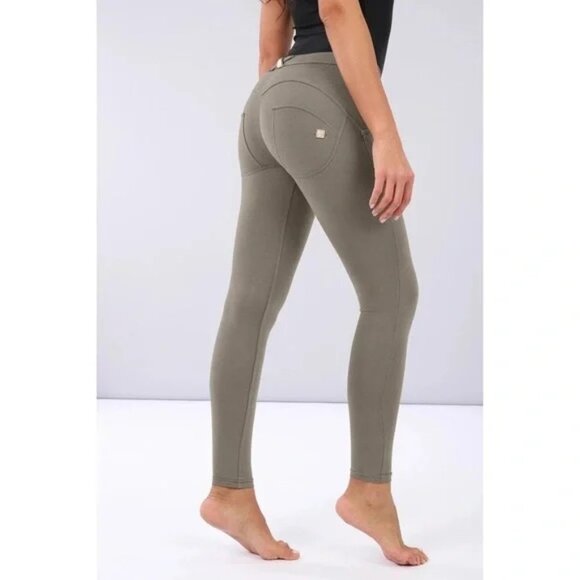 Freddy WR.UP Sage Green Zip Up Leggings - Picture 1 of 15